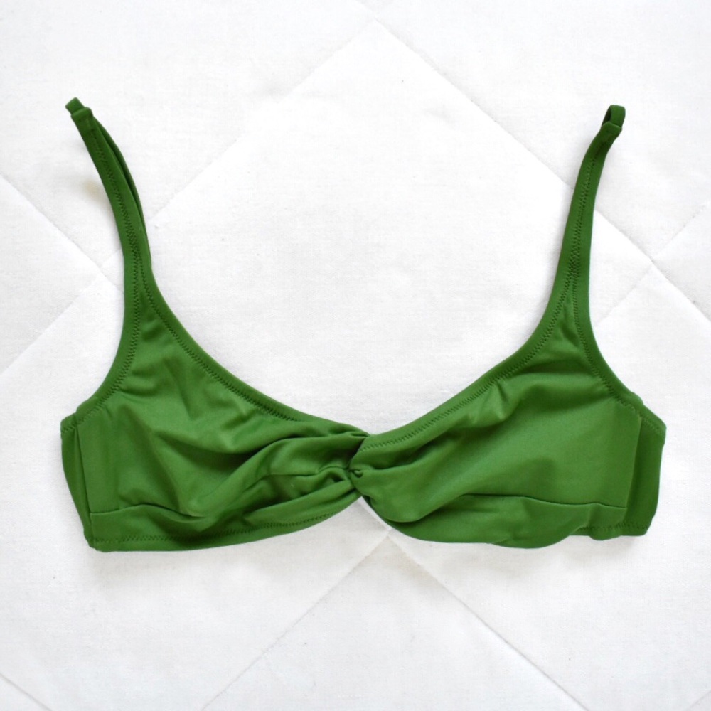 J. Crew Green Twist Bikini Top - Picture 4 of 9